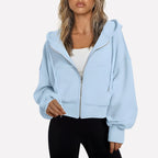 Women's Hoodie with Relaxed Zip-Up Fit and Hood - Image 15