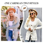 Women's Knit Sweater with Loose Fit and Round Button - Image 1