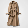 Women's Long Belted Trench Coat Double Breasted - Image 6