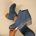Women's Orthopedic Boots with Non Slip Ankle and Cut Details - Image 5