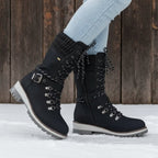 Women's Orthopedic Winter Boots with Waterproof Knee-High Design and Lace-Up - Image 1
