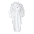 Women's Oversized Trench Coat Double-Breasted Pleated Waist - Image 1