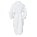 Women's Oversized Trench Coat Double-Breasted Pleated Waist - Image 11