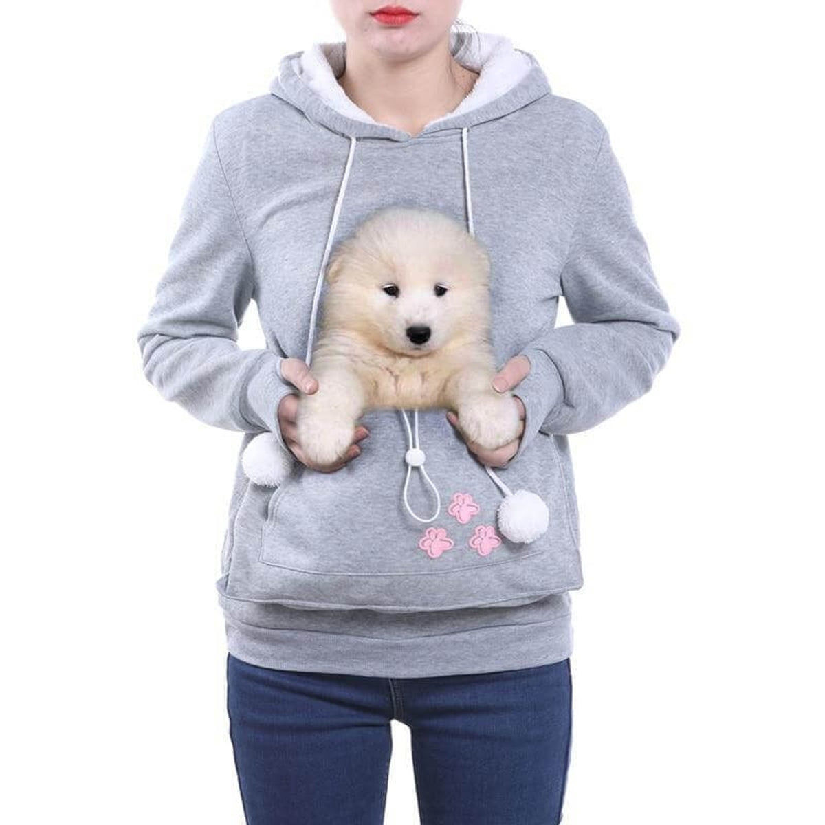 Women's Pet Carrier Hoodie With Front Pouch - Image 1