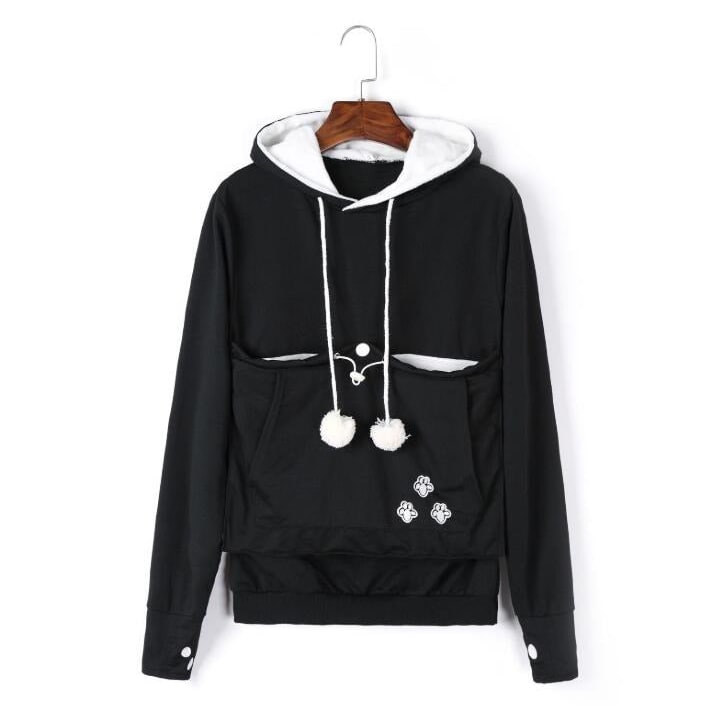 Women's Pet Carrier Hoodie With Front Pouch - Image 4