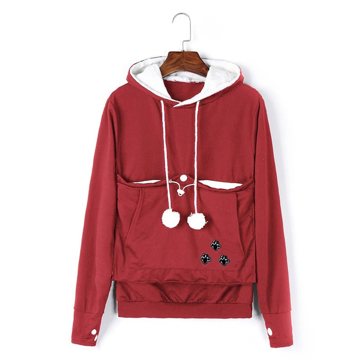 Women's Pet Carrier Hoodie With Front Pouch - Image 5