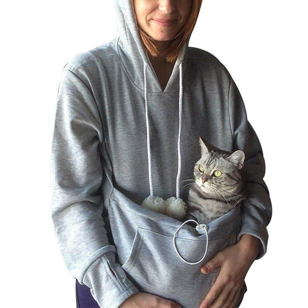 Women's Pet Carrier Hoodie With Front Pouch - Image 7