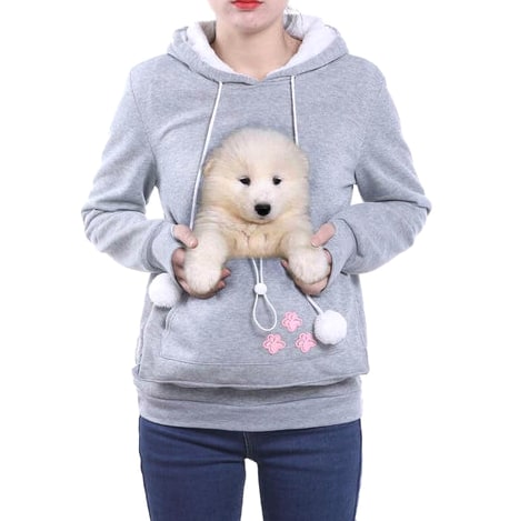 Women's Pet Carrier Hoodie With Front Pouch - Image 9