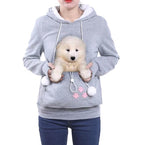 Women's Pet Carrier Hoodie With Front Pouch - Image 9