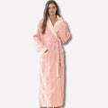 Women's Plush Fleece Ankle-Length Belted Dressing Gown - Image 1