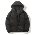 Women's Puffer Jacket with Quilted Hooded Design and Zip-Up - Image 2