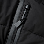 Women's Puffer Jacket with Sculpting Peplum Silhouette and Belted Waist - Image 5