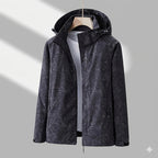 Women's Rain Jacket Relaxed Full-Zip Leaf Pattern - Image 1