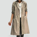 Women's Raincoat with Waterproof Hooded Design and Long Length - Image 1