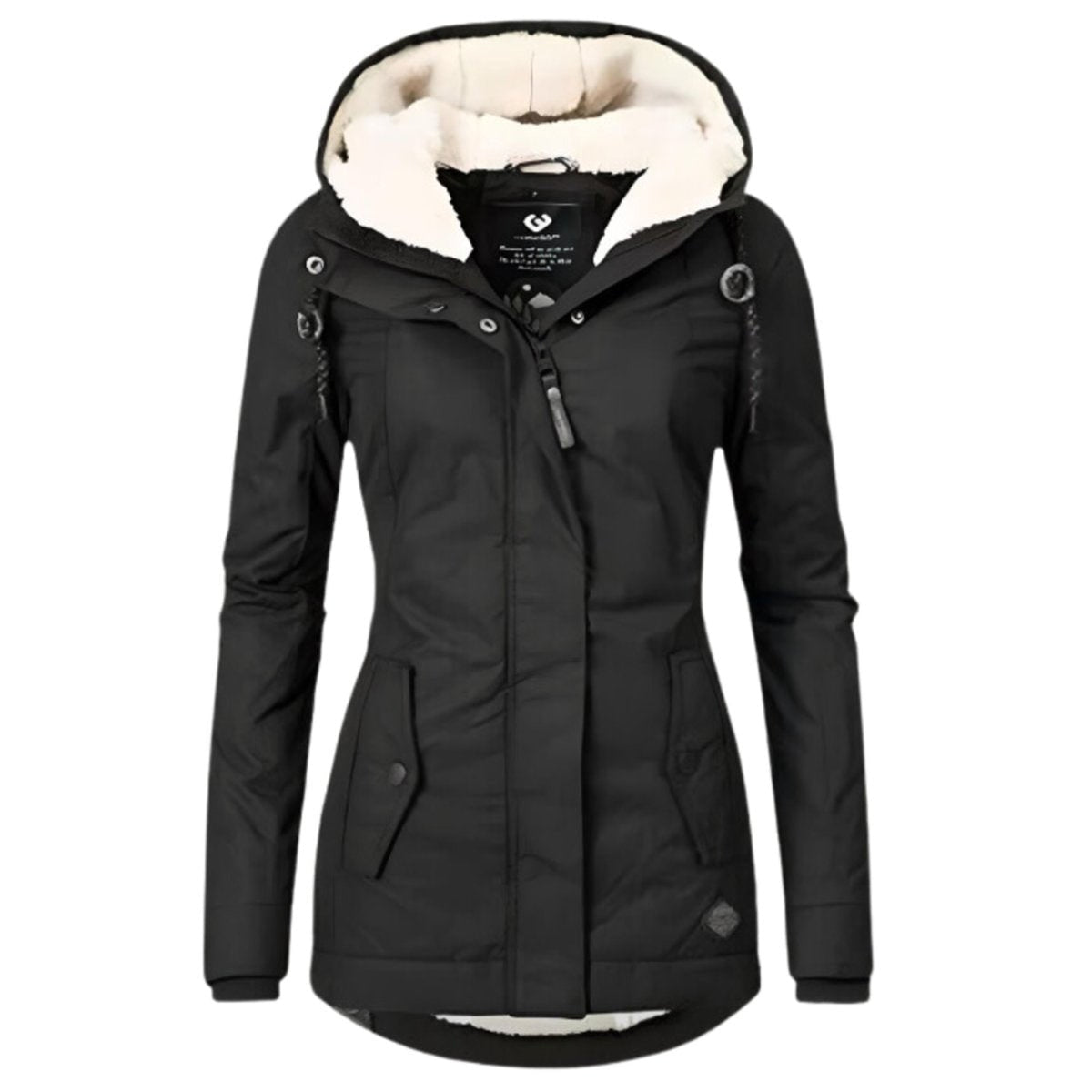 Women's Sherpa-Lined Hooded Water-Resistant Parka - Image 2