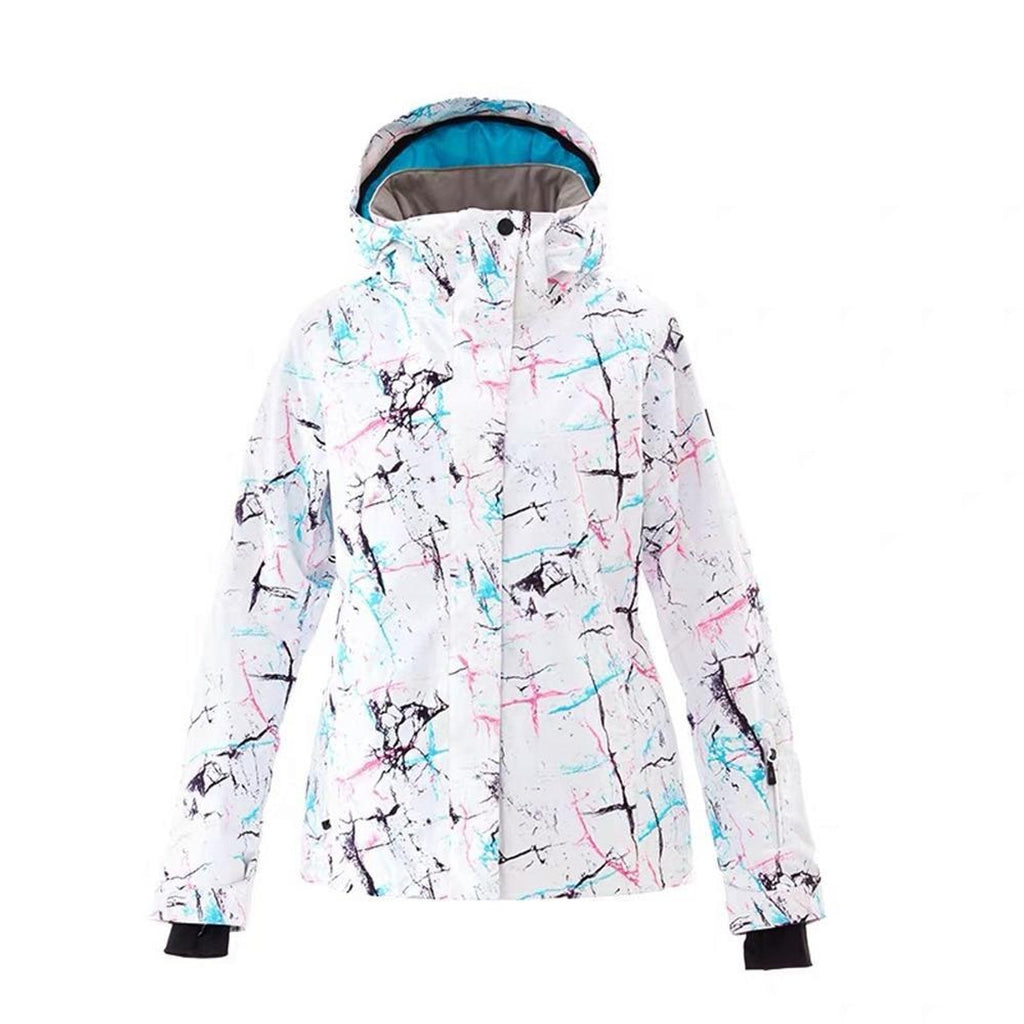 Women's Ski Jacket with Waterproof Shell and Printed Pattern - Image 2