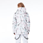 Women's Ski Jacket with Waterproof Shell and Printed Pattern - Image 4