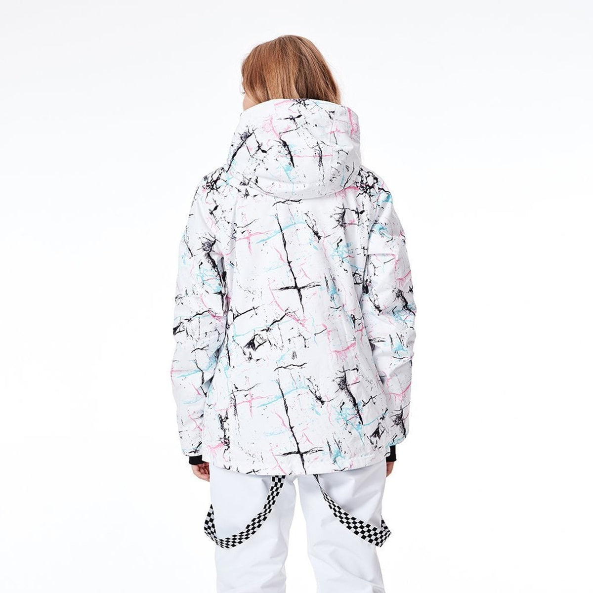 Women's Ski Jacket with Waterproof Shell and Printed Pattern - Image 4