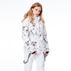Women's Ski Jacket with Waterproof Shell and Printed Pattern - Image 3