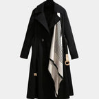 Women's Trench Coat Classic Midi Belted Scarf - Image 2