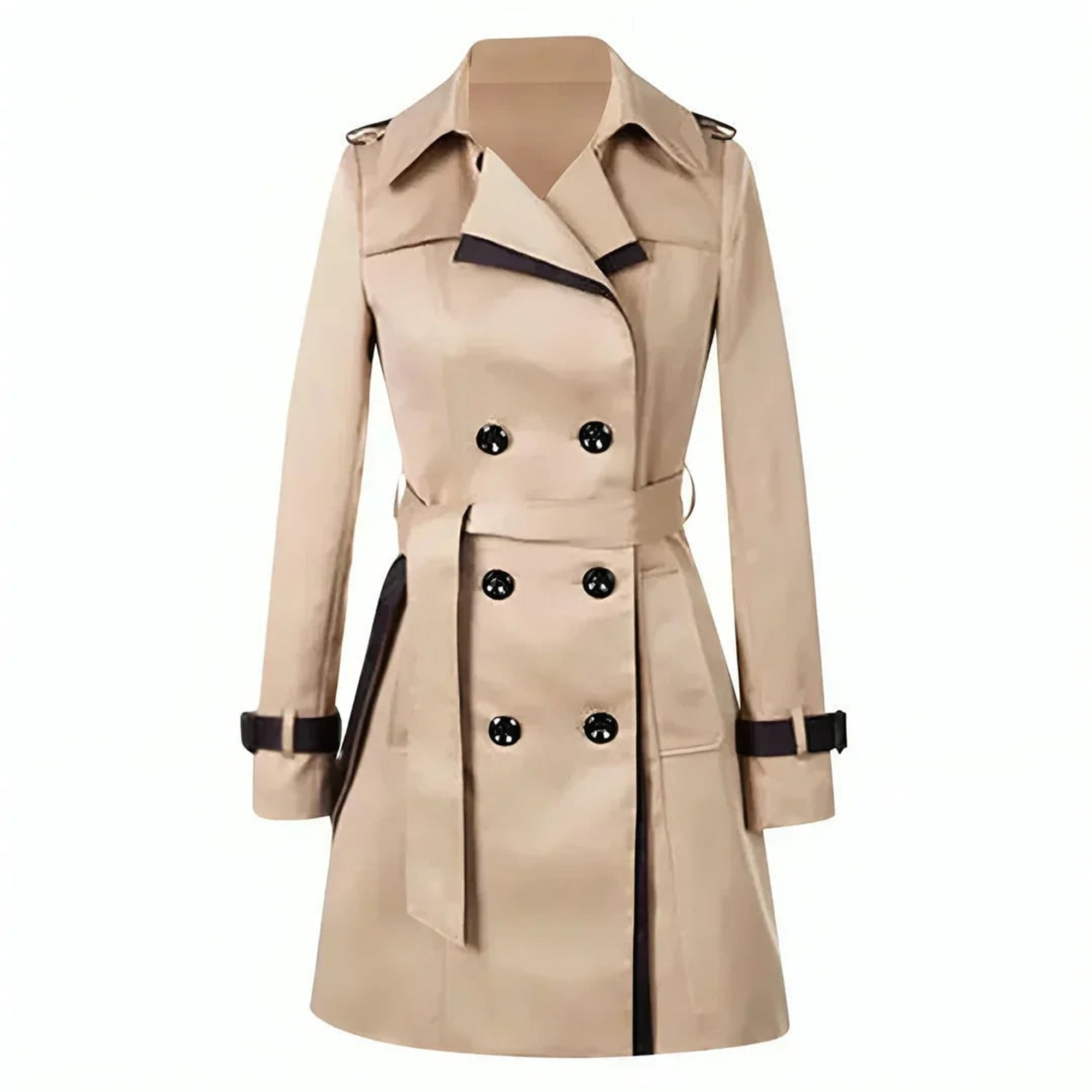 Women's Trench Coat Double Breasted - Image 1