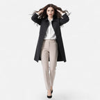 Women's Trench Coat Double Breasted Mid-Length Classic - Image 3