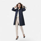 Women's Trench Coat Double Breasted Mid-Length Classic - Image 6