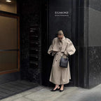 Women's Trench Coat Long Double-Breasted With Belt - Image 1