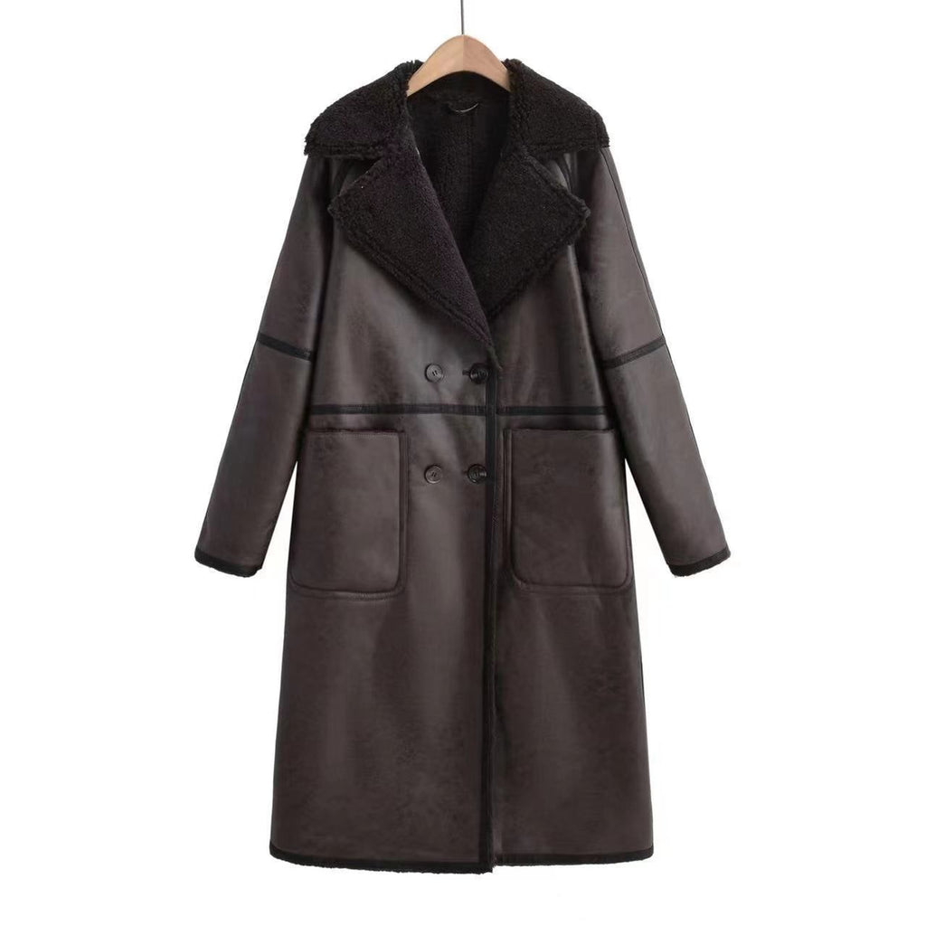 Women's Trench Coat Longline Double-Breasted - Image 11