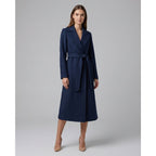 Women's Trench Coat Longline With Self-Tie Belt - Image 3