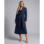 Women's Trench Coat Longline With Self-Tie Belt - Image 4