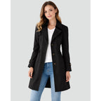 Women's Trench Coat Mid-Length Single-Breasted - Image 1