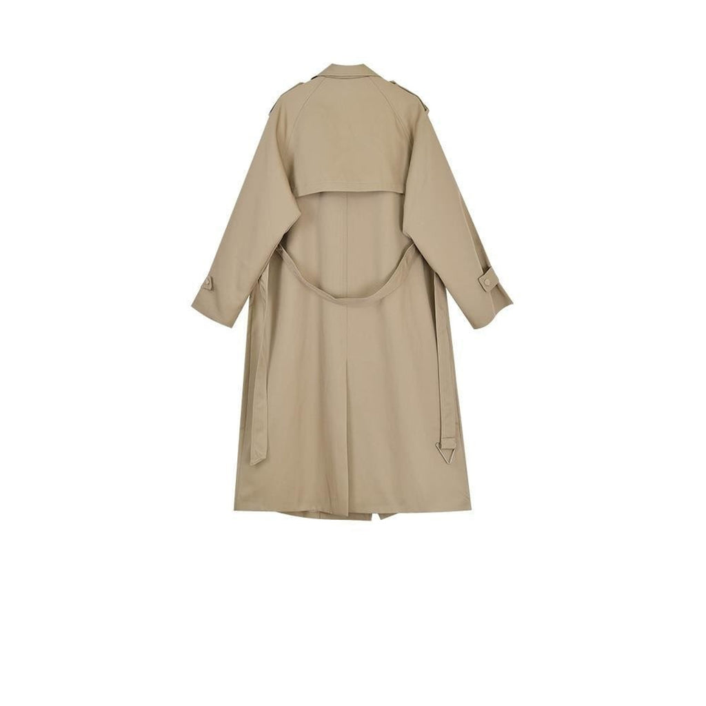 Women's Trench Coat Mid-Length Single-Breasted With Belt - Image 4