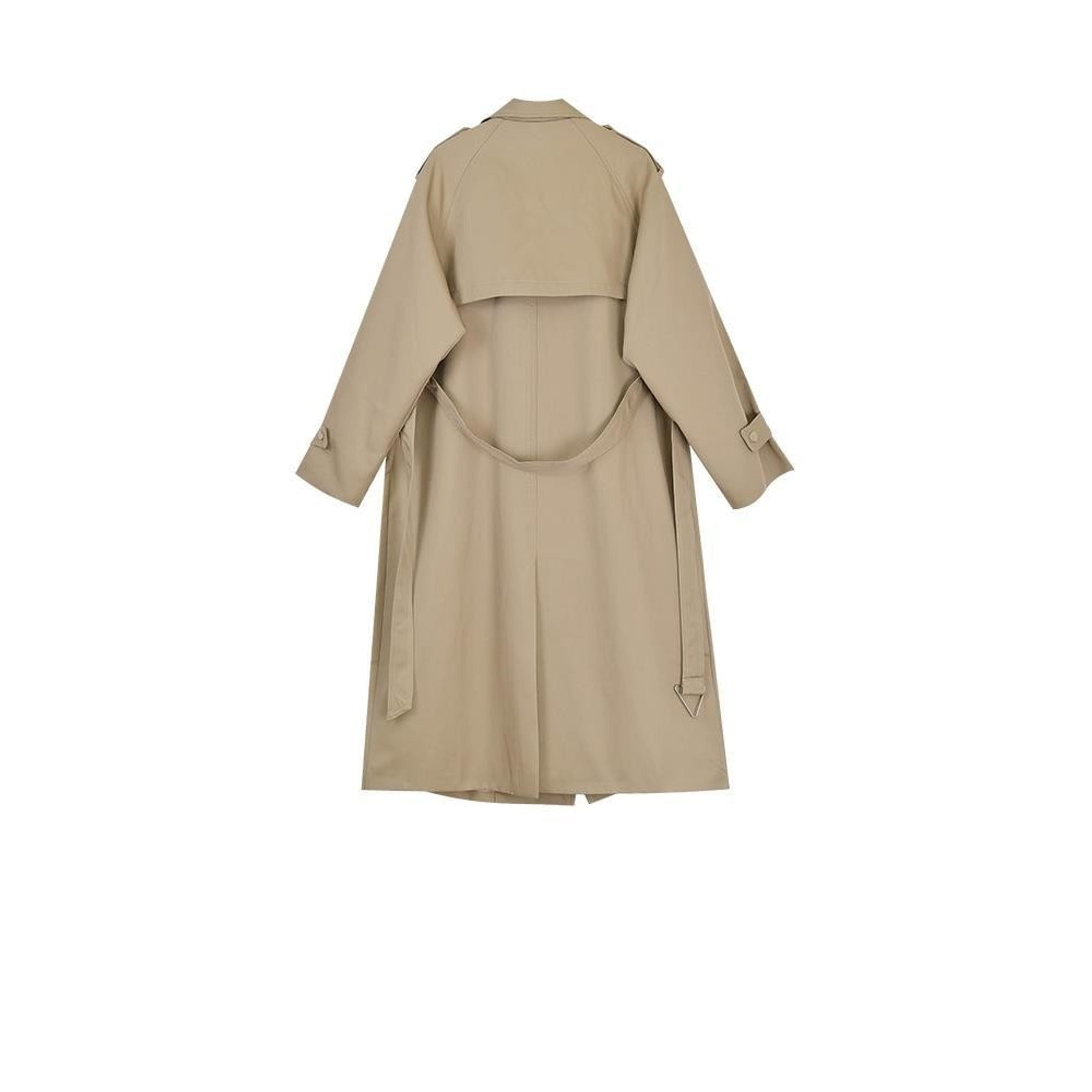 Women's Trench Coat Mid-Length Single-Breasted With Belt - Image 4