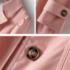 Women's Trench Coat Single-Breasted Knee-Length - Image 6