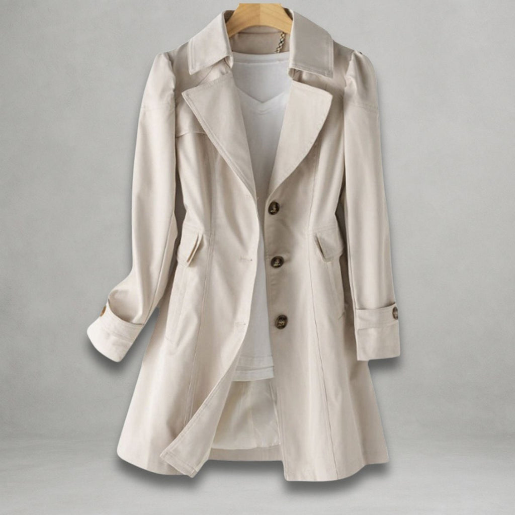 Women's Trench Coat Single-Breasted Long - Image 3