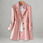 Women's Trench Coat Single-Breasted Long - Image 5