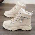 Women's Winter Boots with Thick Sole High-Top and Lace-Up - Image 1