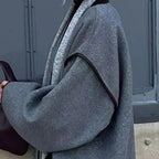 Women's Wrap Jacket with Sculpting Wide Sleeve and V-Neckline - Image 4
