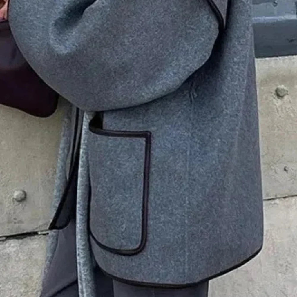 Women's Wrap Jacket with Sculpting Wide Sleeve and V-Neckline - Image 3