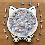 Wooden Cat Puzzle With Attractive Design After Assembly - Image 4