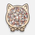 Wooden Cat Puzzle With Attractive Design After Assembly - Image 7