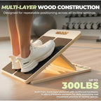 Wooden Slant Board With Five Locked Incline Settings For Calf And Ankle Stretching - Image 9