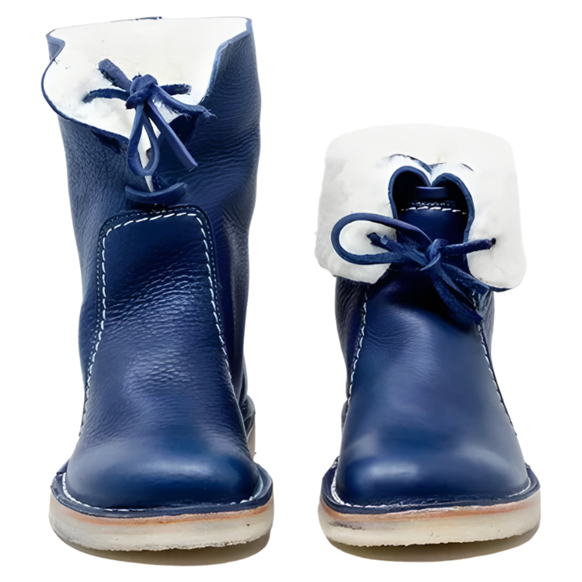 Wool Lined Boots with Waterproof Ankle Design and Lace-Up - Image 3