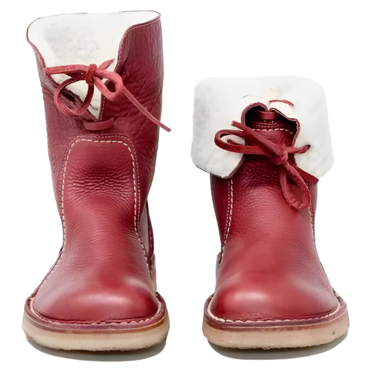 Wool Lined Boots with Waterproof Ankle Design and Lace-Up - Image 4