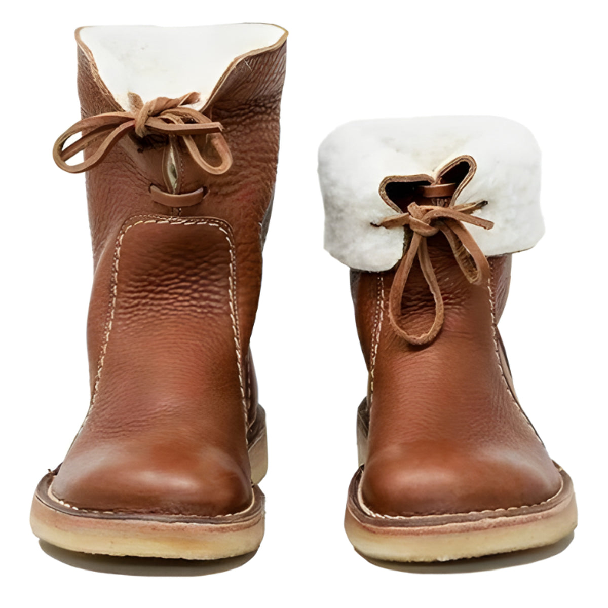 Wool Lined Boots with Waterproof Ankle Design and Lace-Up - Image 5