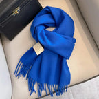 Wool Scarf with Warm Narrow Fit and Fringed Ends - Image 9