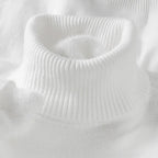 Wool Turtleneck with Structured Ribbed Collar and Sweater - Image 4