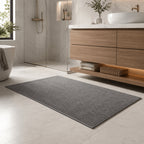 Woven Texture Non Slip Door Mat With Absorbent Machine Washable Design - Image 3