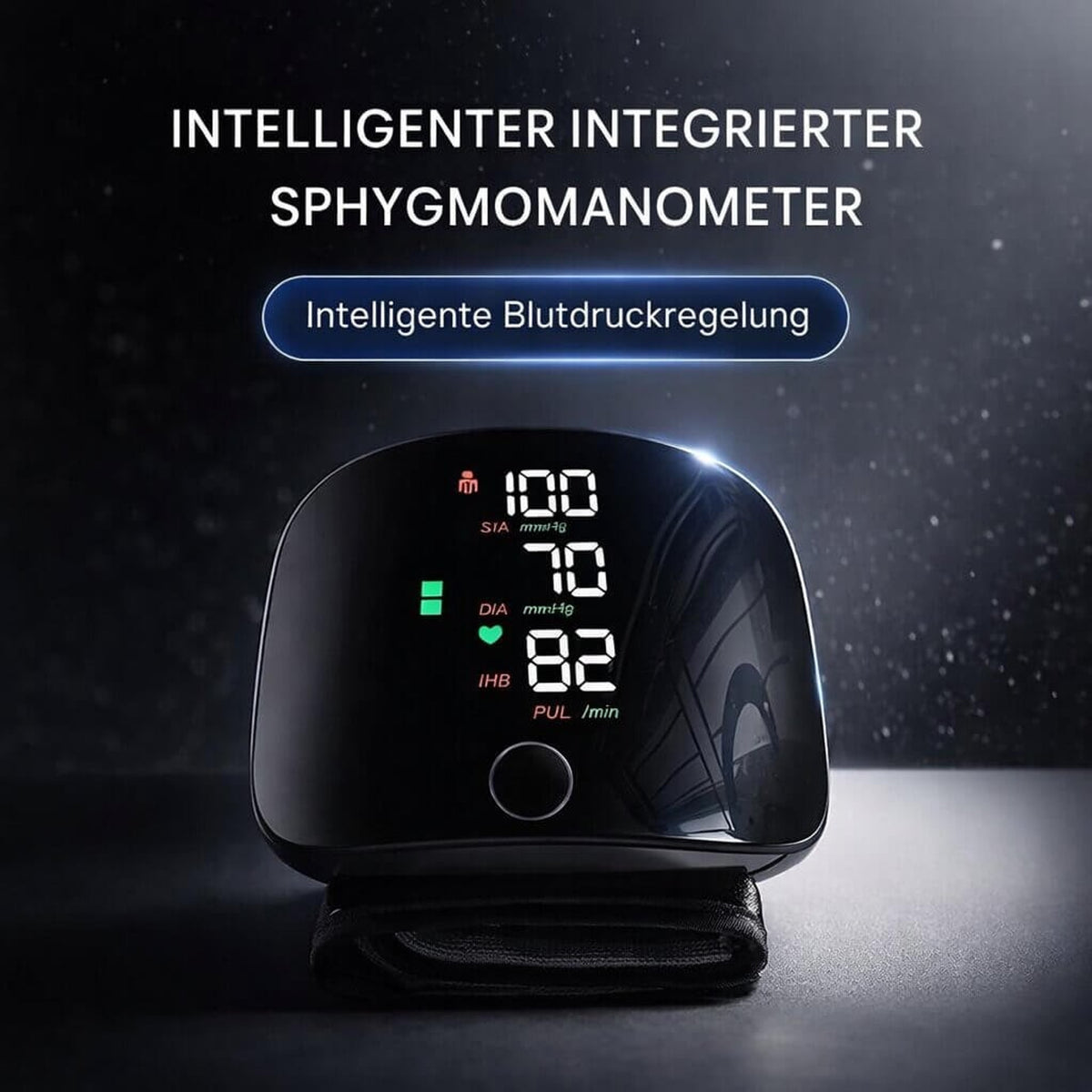 Wrist Blood Pressure Monitor With Touch Display And Voice Function Rechargeable Digital Device - Image 10
